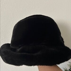 Winter Bucket hat Faux fur hat polyester lined , very Elegant, Unisex
